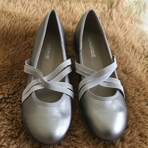 Classique Pewter Gray Viva Ballet Flats